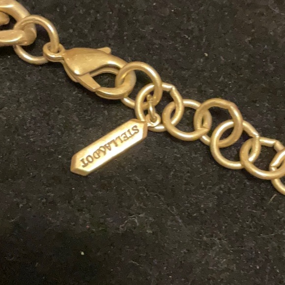 Stella and Dot gold, crystal and pink necklace - Picture 4 of 4